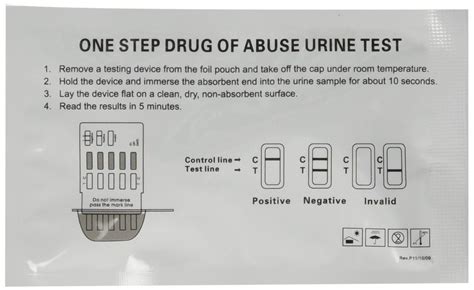 Single Panel Drug Test Dip Card (Select Drug(s) of 